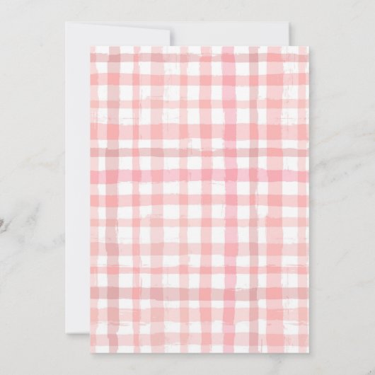 Invitation Berry First Birthday | fraise (Dos)