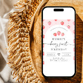 Invitation Berry First Birthday | fraise