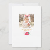 Invitation Berry First Birthday Girl Strawberry Party (Dos)