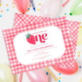 Invitation Berry First Birthday - Paille d'aquarel