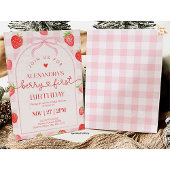 Invitation Berry First Birthday Strawberry
