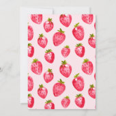 Invitation Berry First Cute Gnome 1er Anniversaire (Dos)