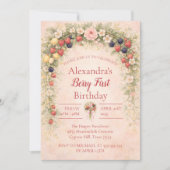 Invitation Berry First Garden 1st Birthday (Devant)