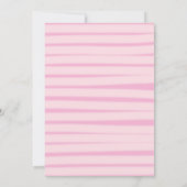 Invitation Berry First Patch de fraises roses 1er anniversair (Dos)