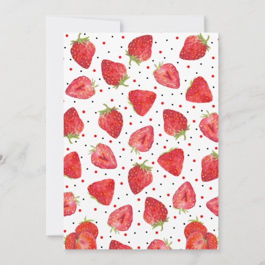 Invitation Berry First Strawberry (Dos)
