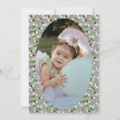 Invitation Berry First Strawberry 1st Birthday Photo (Dos)