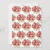 Invitation Berry First Strawberry Anniversaire (Dos)