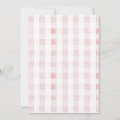 Invitation Berry First Strawberry Floral 1er Anniversaire Pho (Dos)