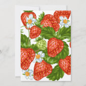 Invitation Berry fraise Baby shower sucré (Dos)