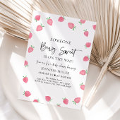 Invitation Berry fraise Baby shower sucré