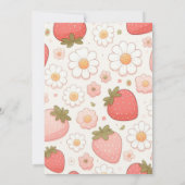 Invitation Berry fraise Baby shower sucré (Dos)