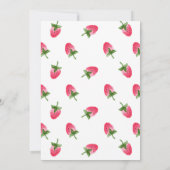 Invitation Berry fraise Premier 1er anniversaire (Dos)