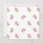 Invitation Berry fraise Premier anniversaire (Dos)