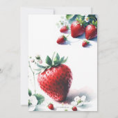 Invitation Berry fraise Premier anniversaire (Dos)