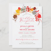 Invitation Berry Fruit Français Réception de mariage (Devant)