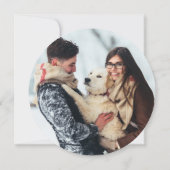 Invitation Berry Holly Festive et aquarelle À feuillage persi (Dos)