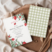 Invitation Berry in Love fraise En vichy Fête des mariées