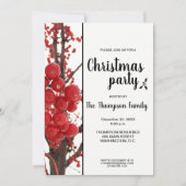 Invitation Berry Joyeux Noël fête Fête de Noël (Devant)