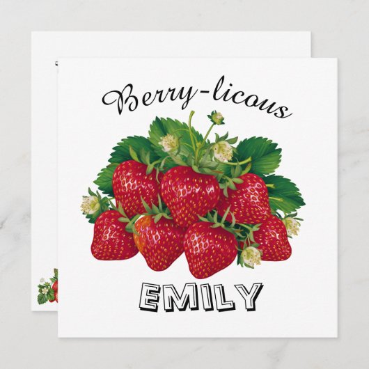 Invitation Berry-licous (Devant / Derrière)