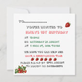 Invitation Berry-licous (Dos)