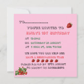 Invitation Berry-licous (Dos)