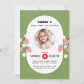 Invitation Berry Lovely Premier anniversaire (Dos)