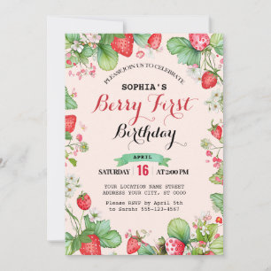 Invitation Berry Lovely Premier anniversaire