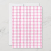 Invitation Berry mignonne Premier anniversaire Aquarelle frai (Dos)