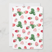 Invitation Berry Occasion spéciale Baby shower fraise (Dos)
