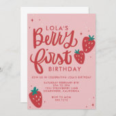 INVITATION BERRY PREMIER ANNIVERSAIRE (Devant / Derrière)