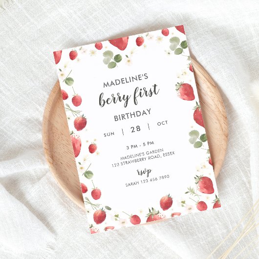 Invitation Berry Premier anniversaire