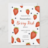 Invitation Berry Premier anniversaire (Devant)