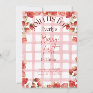 Invitation Berry Premier anniversaire