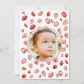 Invitation Berry Premier anniversaire 1er anniversaire (Dos)