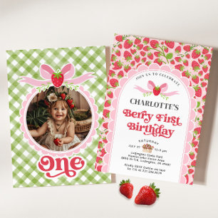 Invitation Berry Premier anniversaire 1er anniversaire