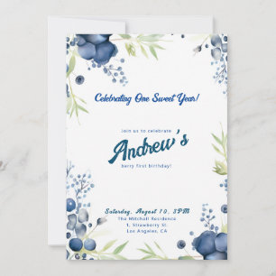 Invitation Berry Premier Anniversaire ! 1er anniversaire