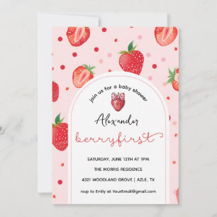 Invitation Berry premier anniversaire, 1er anniversaire fête 