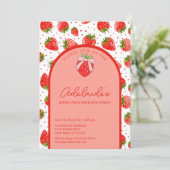 Invitation Berry Premier anniversaire 1er anniversaire Fête d (Debout devant)