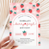 Invitation Berry Premier anniversaire 1er anniversaire Fraise