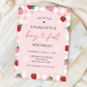 Invitation Berry Premier anniversaire 1er anniversaire Invita