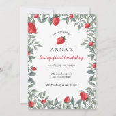 Invitation Berry Premier anniversaire | Anniversaire à thème (Devant)