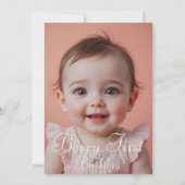 Invitation Berry Premier anniversaire Double face Imprimer ph (Dos)