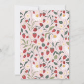 Invitation Berry Premier anniversaire fraise (Dos)