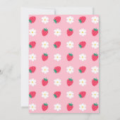 Invitation Berry Premier anniversaire fraise 1er anniversaire (Dos)