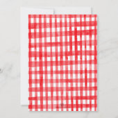 Invitation Berry Premier anniversaire Fraise 1er anniversaire (Dos)