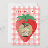 Invitation Berry Premier anniversaire Fraise Première 1ère ph (Dos)