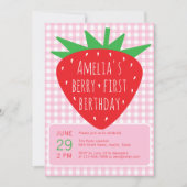 Invitation Berry Premier anniversaire Summer Girl Fête des fr (Devant)
