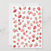 Invitation Berry Première fête d'anniversaire (Dos)
