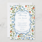 Invitation Berry Pretty Blush Fête des mariées (Devant)