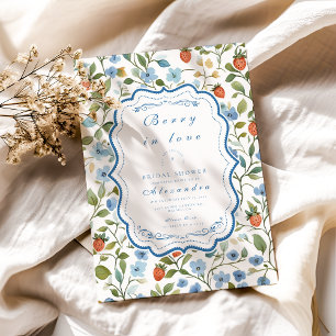 Invitation Berry Pretty Blush Fête des mariées